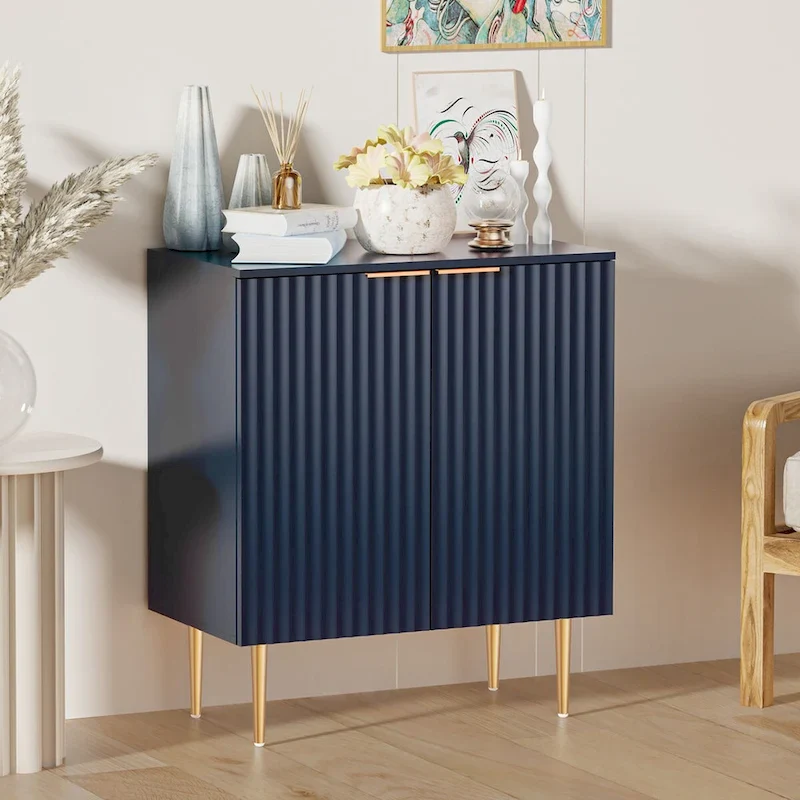 SICOTAS Sideboard Buffet Cabinet Set of 2 with Adjustable Shelves - N/A