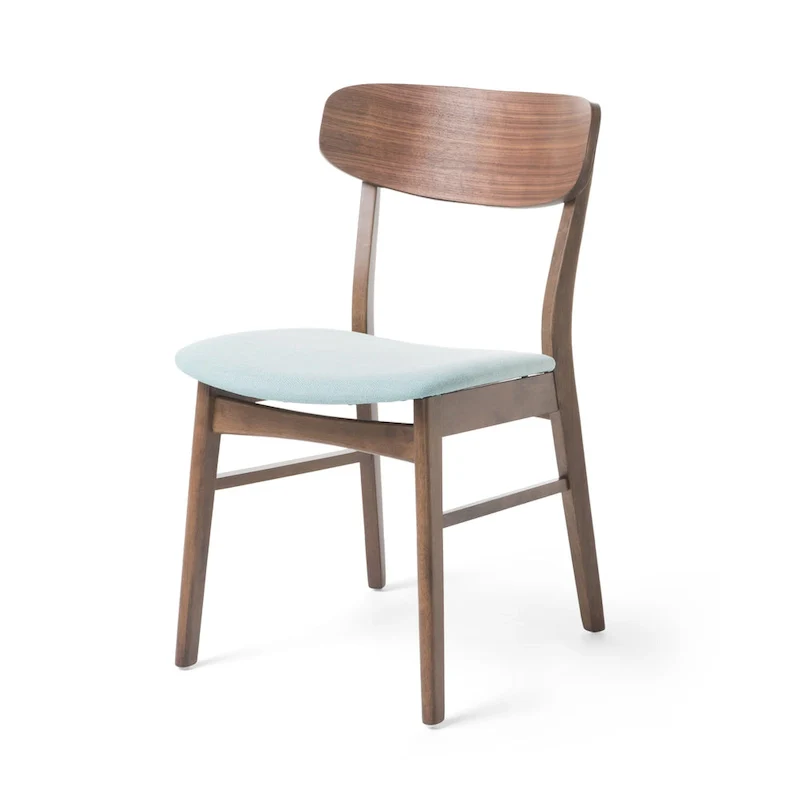 Fabric-upholstered Wood Dining Chairs