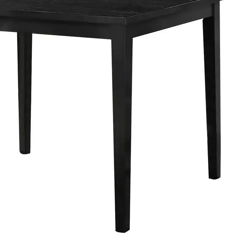 Royal Hampton Counter Height Table, 48 Inch Rectangular Top, Dark Walnut Brown
