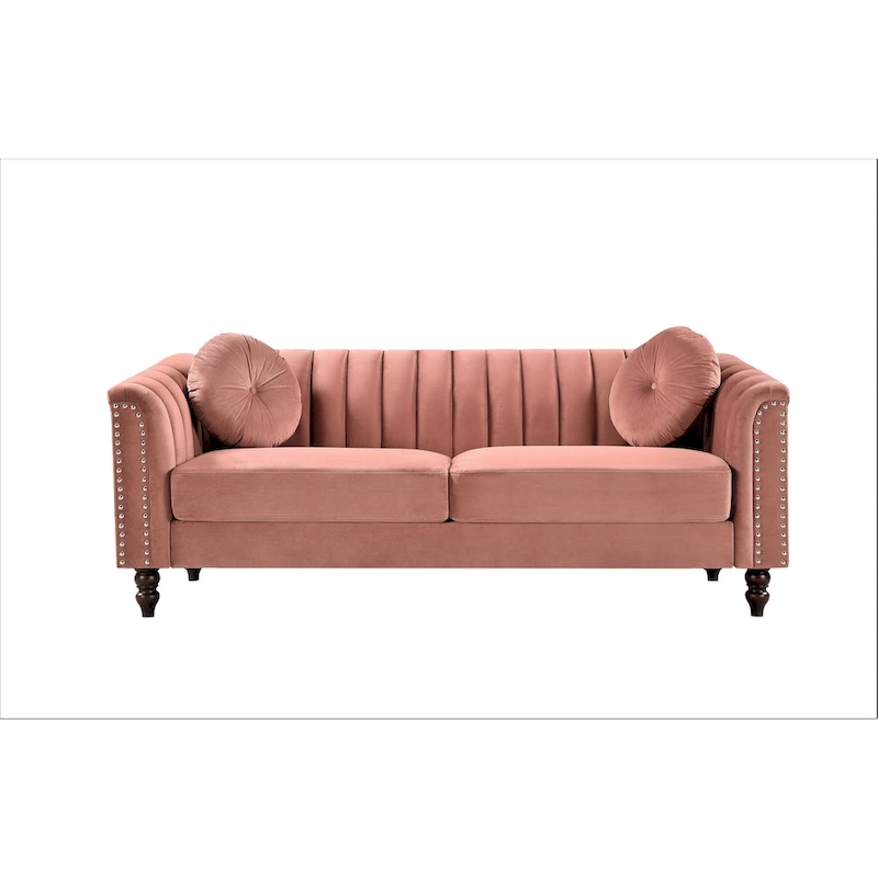 Hills Tufted Back Nailhead 75.2 Sofa