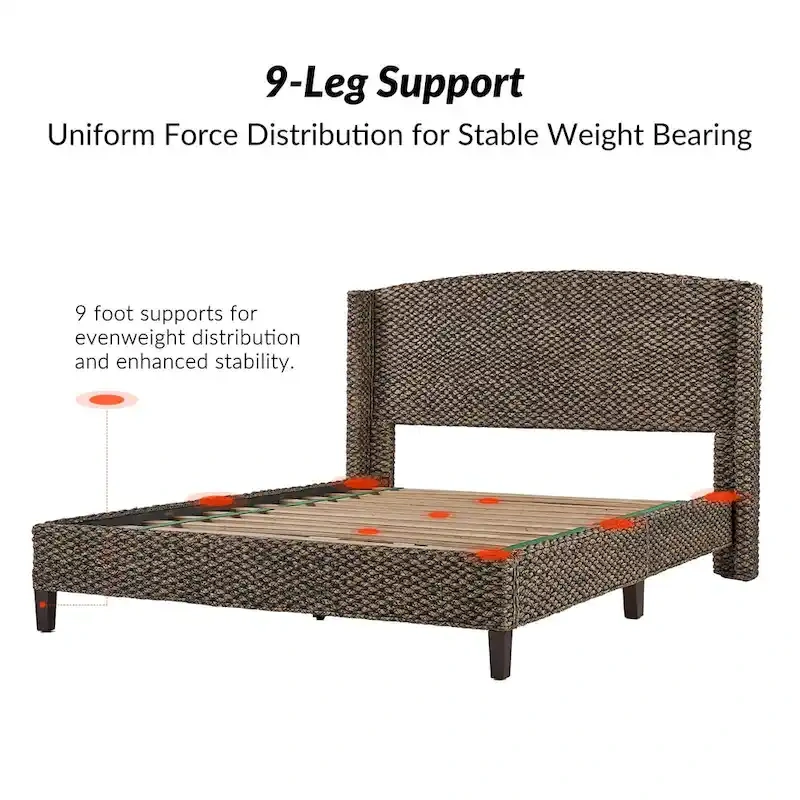 Ludwig Traditional Standard Bed with Wingback Design by HULALA HOME