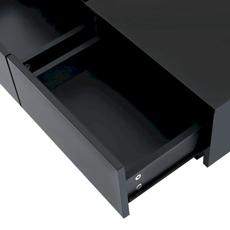 Square Wood Coffee Table with High Gloss finish