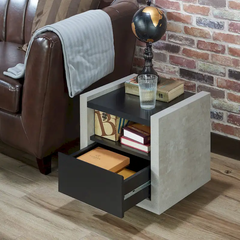 18-inch 1-Shelf Side Table