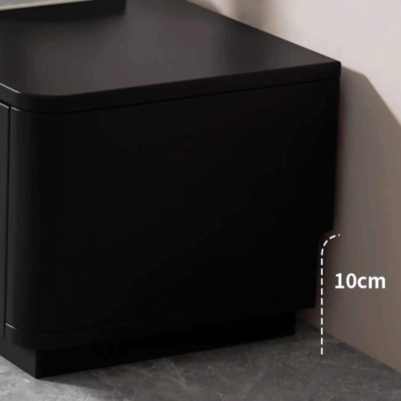 63 Black Rectangle Wood Cable Management TV Stand