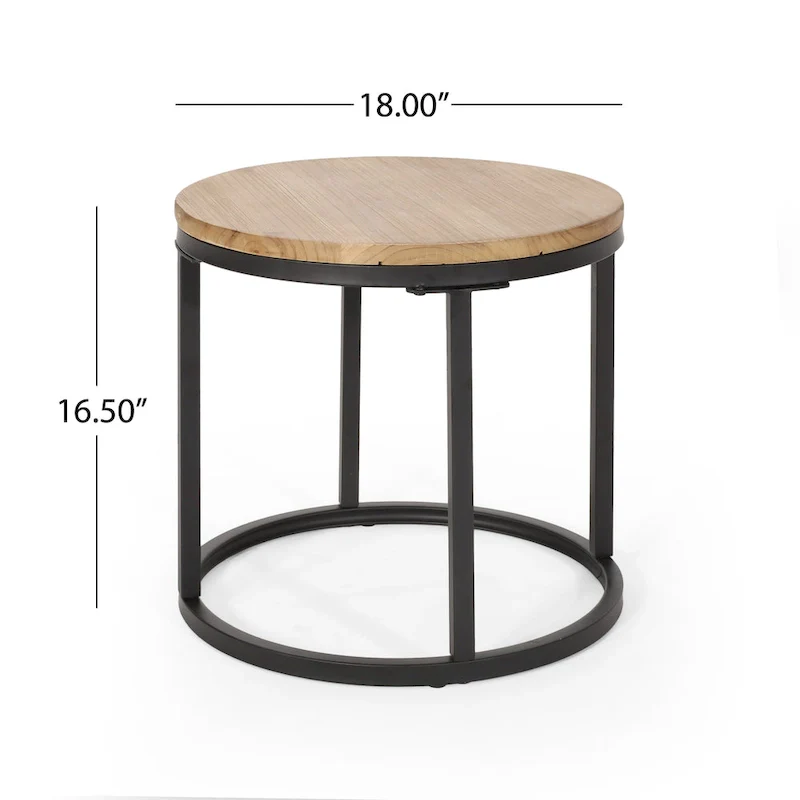 Gerrish Modern Industrial Coffee Table Set by Christopher Knight Home