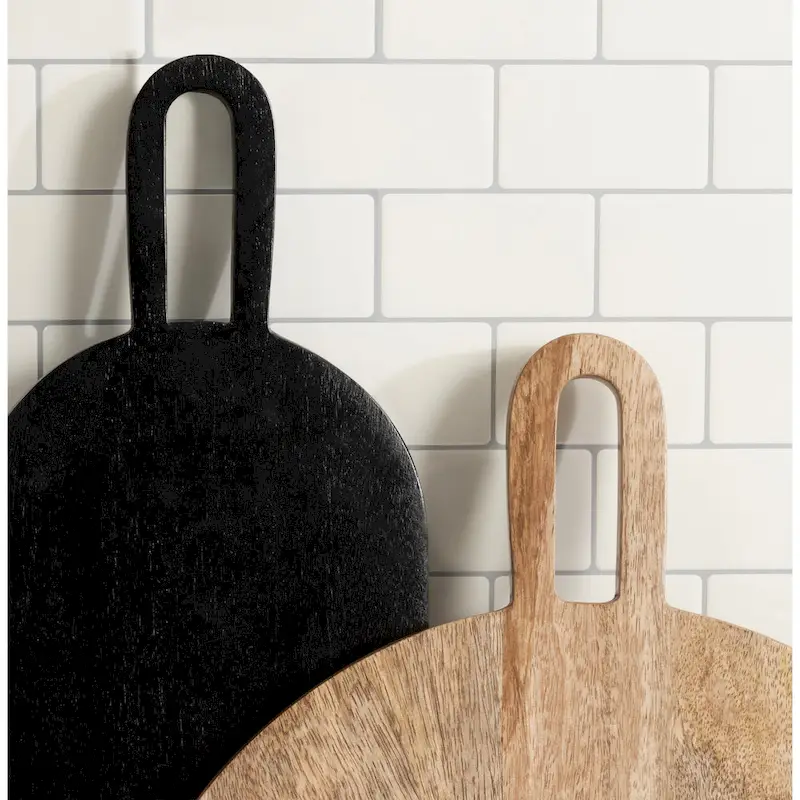 Kate and Laurel Staven 2 Piece Wood Serving Board Set