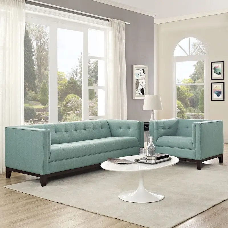 Serve Tufted 2-Piece Living Room Furniture Set
