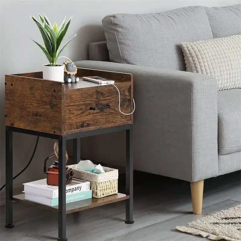 Nightstand with Charging Station