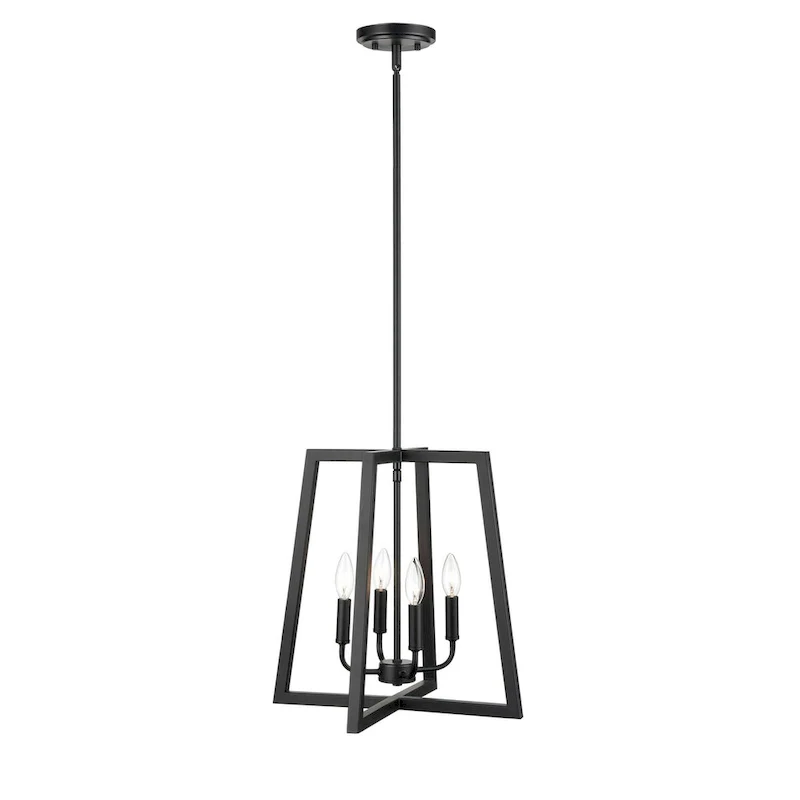 Millennium Lighting 4 Light Pendant in Matte Black