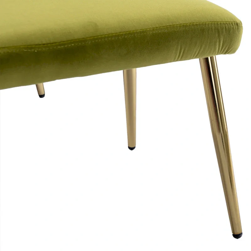 Olive Green 32.28 Tufted Accent Chair with Ottoman