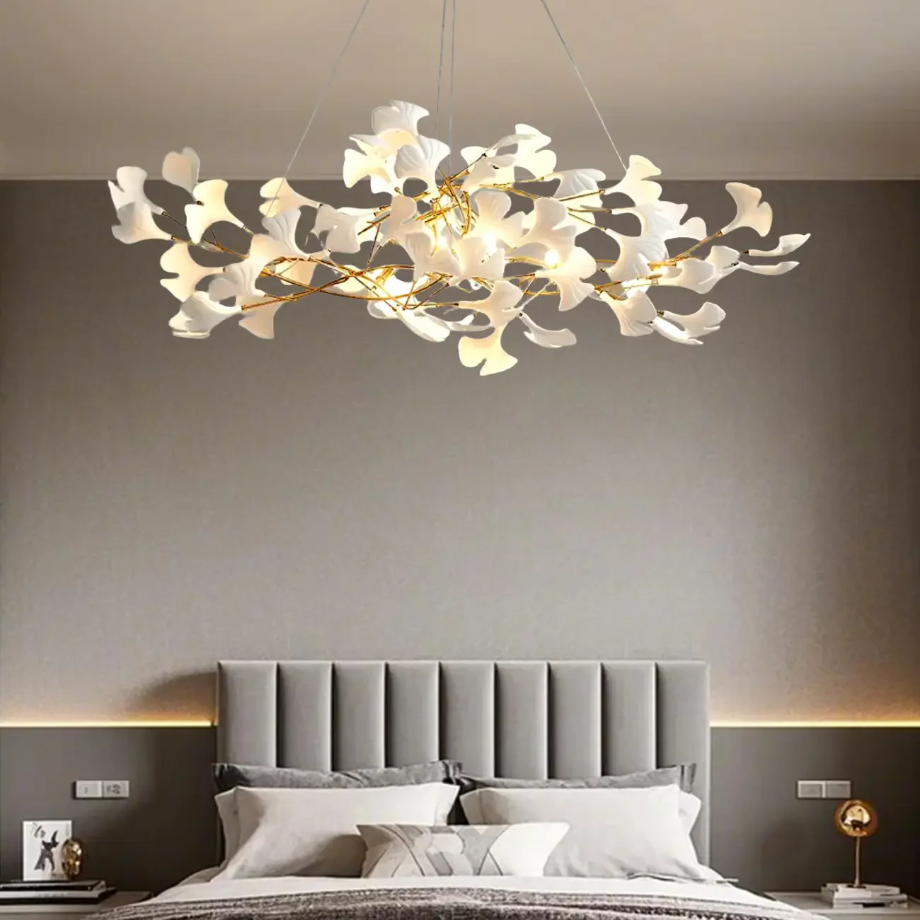 Irregular Gold 6-Light Ceramic Island Pendant Light