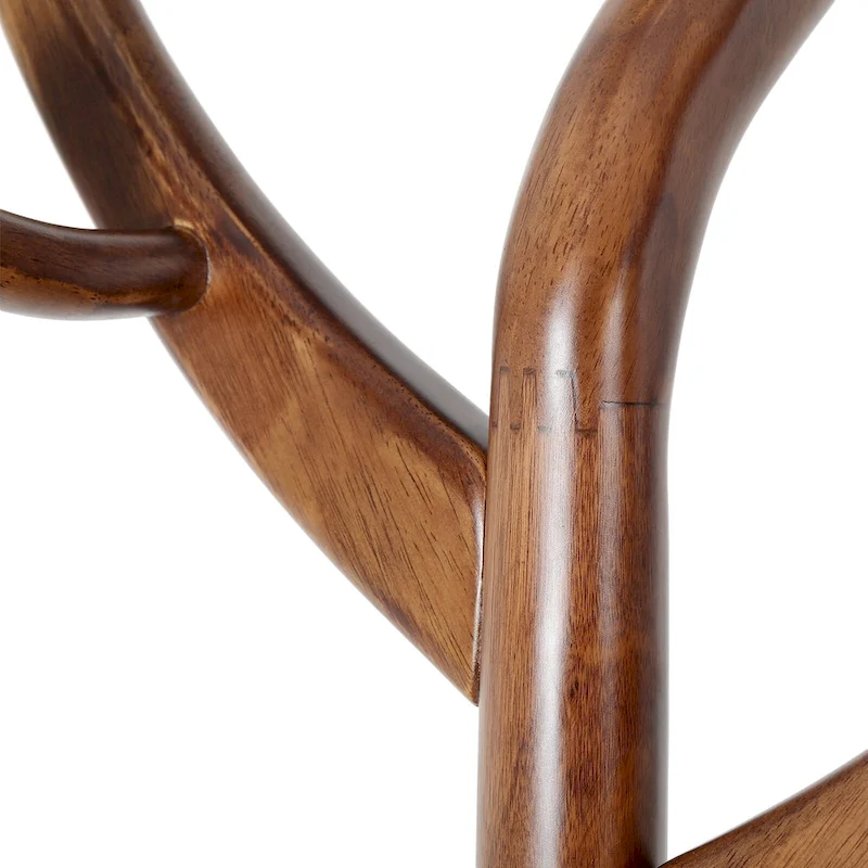 Rubberwood Freestanding Coat Rack with 8 Hooks - 24.5W x 70.87H