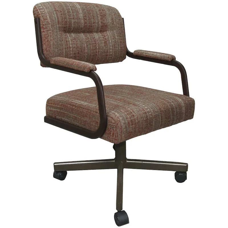 Swivel Kitchen Dining Caster Chair with Wheels - M-110 - N/A