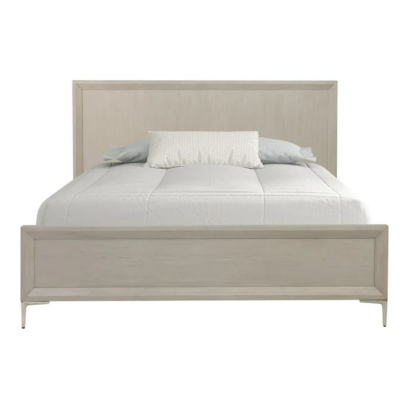 Modern Solid Wood Panel Bed