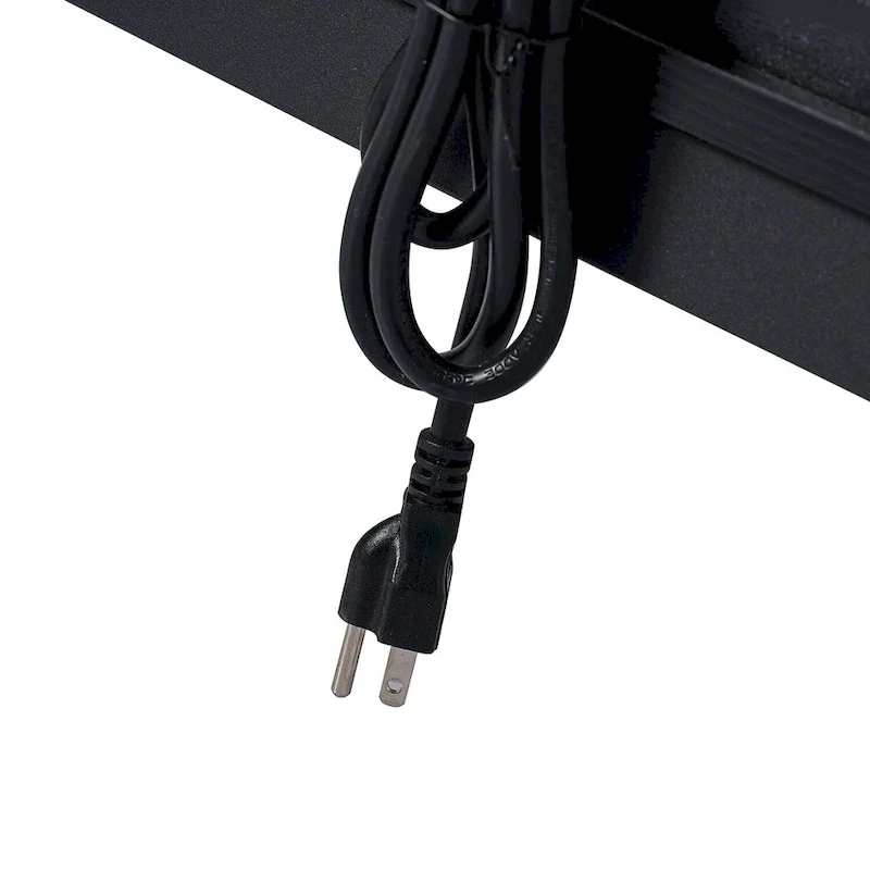 Modern Tall 2-Drawer Nightstand (With Charging Station And Adjustable Feet) — Set Of 2