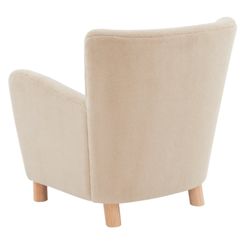 Faux Shearling Accent Chair - 31 In W x 27 In D x 33 In H