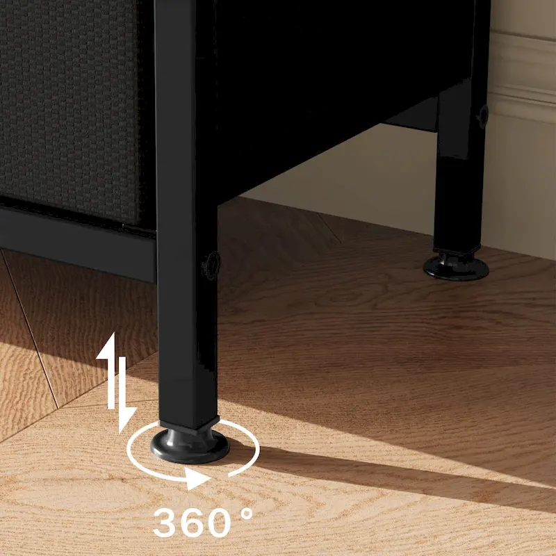 TV Stand with 3 Fabric Drawers & Open Shelves, Fits 55