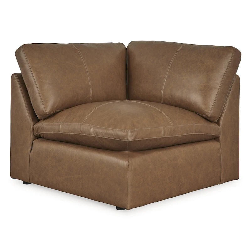 Signature Design by Ashley Emilia Brown 4-Piece Sectional - 130 W x 90 D x 36 H