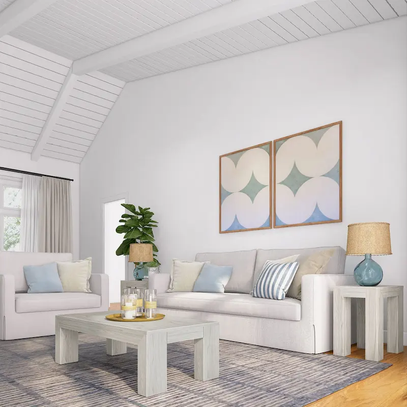 Plank and Beam Modern Rectangular Coffee Table - 48 x 24