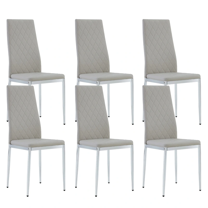 Dining chair, black chair and 6-piece set of