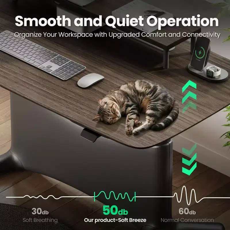 LumiDesk All in 1 Electric Height Adjustable Desk  Smart, Modular & Ergonomic