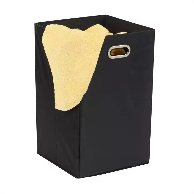 Household Essentials Laundry Hamper Black