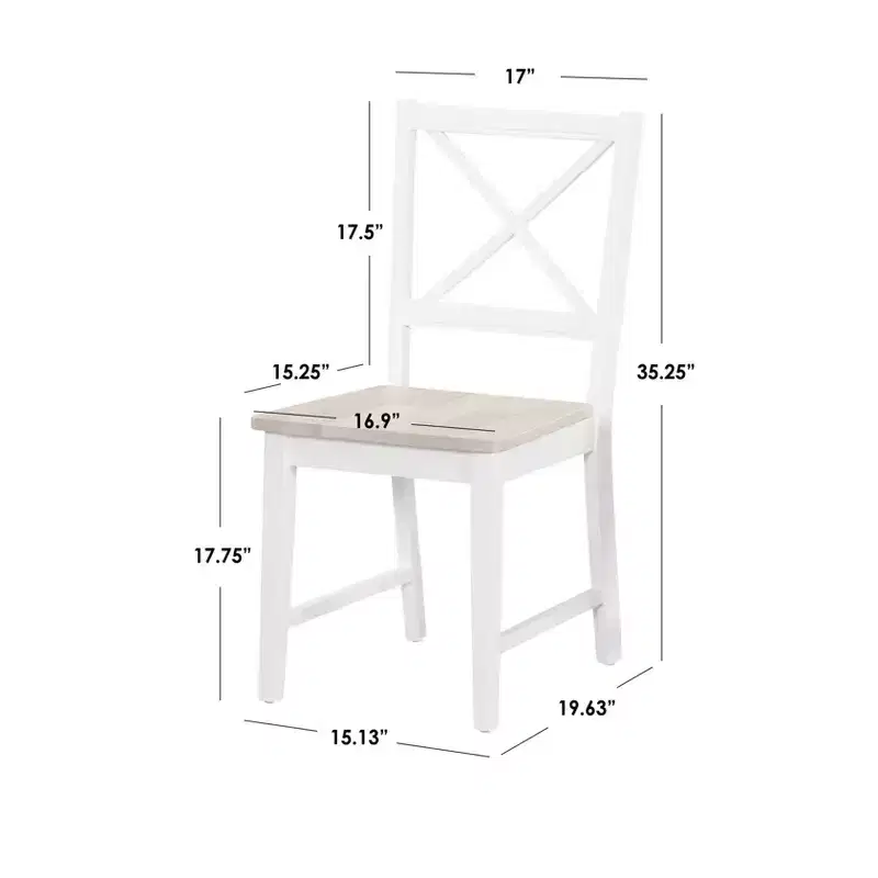 3pc Cross Back Dining Set - Buylateral