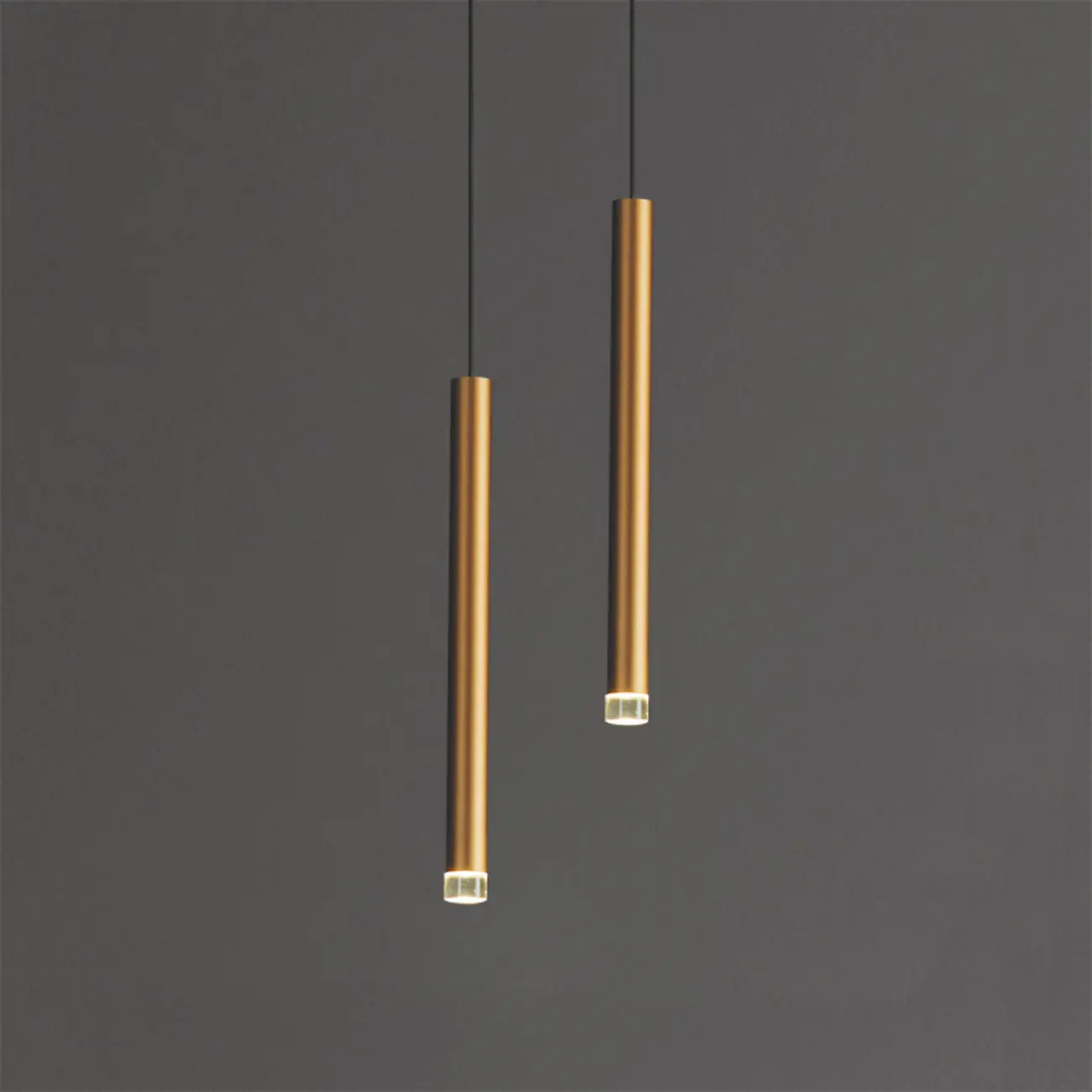 Modern Gold Metal Acrylic Geometry LED Pendant Light