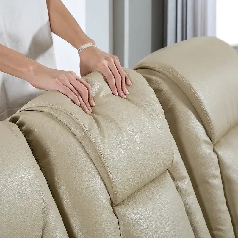 Bonded Leather Recliner Sofa