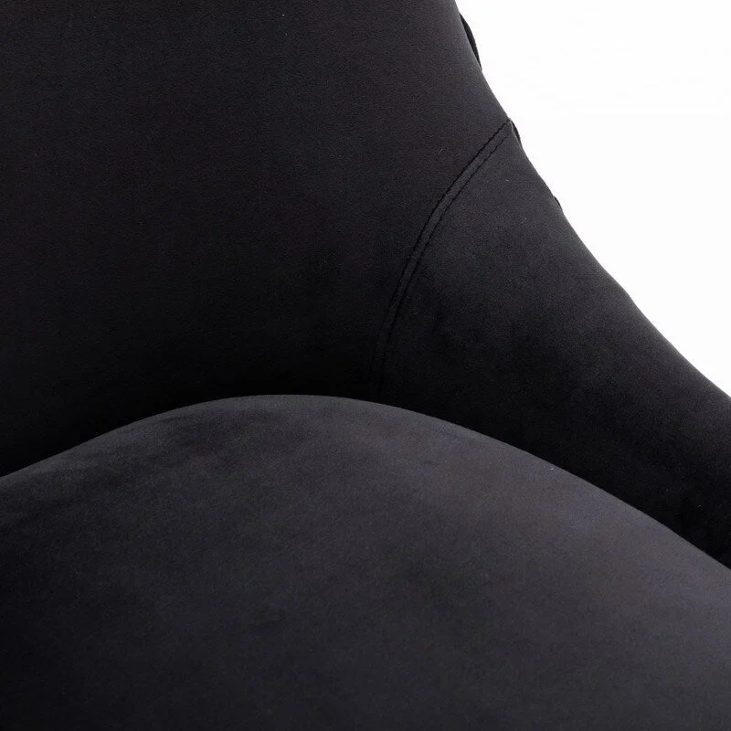 Mid Century Velvet Accent Dining Chair Set of 2 with Rear Handle