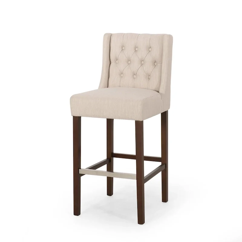 Bayliss Tufted Wingback Barstool (Set of 2) by Christopher Knight Home