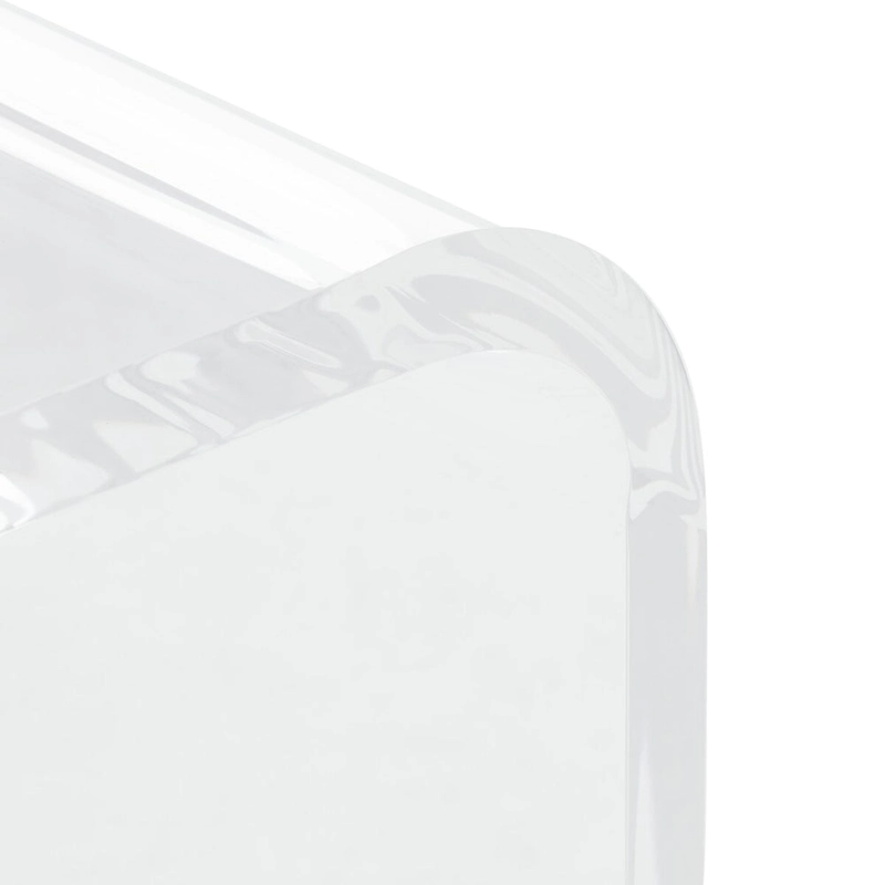 SAFAVIEH Willa Acrylic Clear Side Table - 13.5 W x 15.5 L x 20.4 H - 14Wx16Dx20H