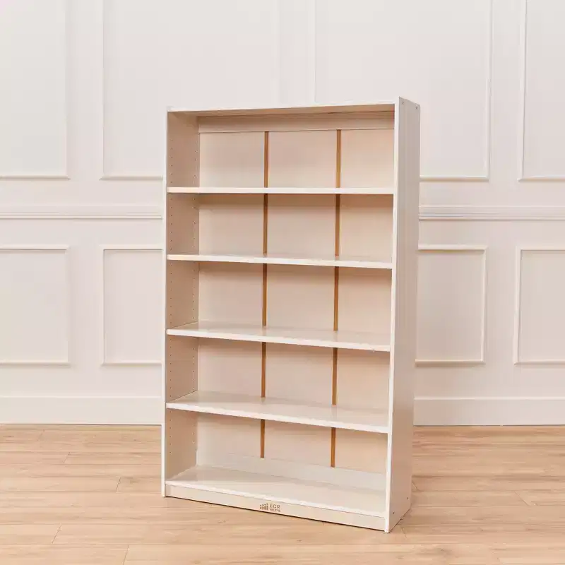 ECR4Kids Wooden Classic Bookcase with Adjustable Shelves, 60in, Classroom Bookshelf