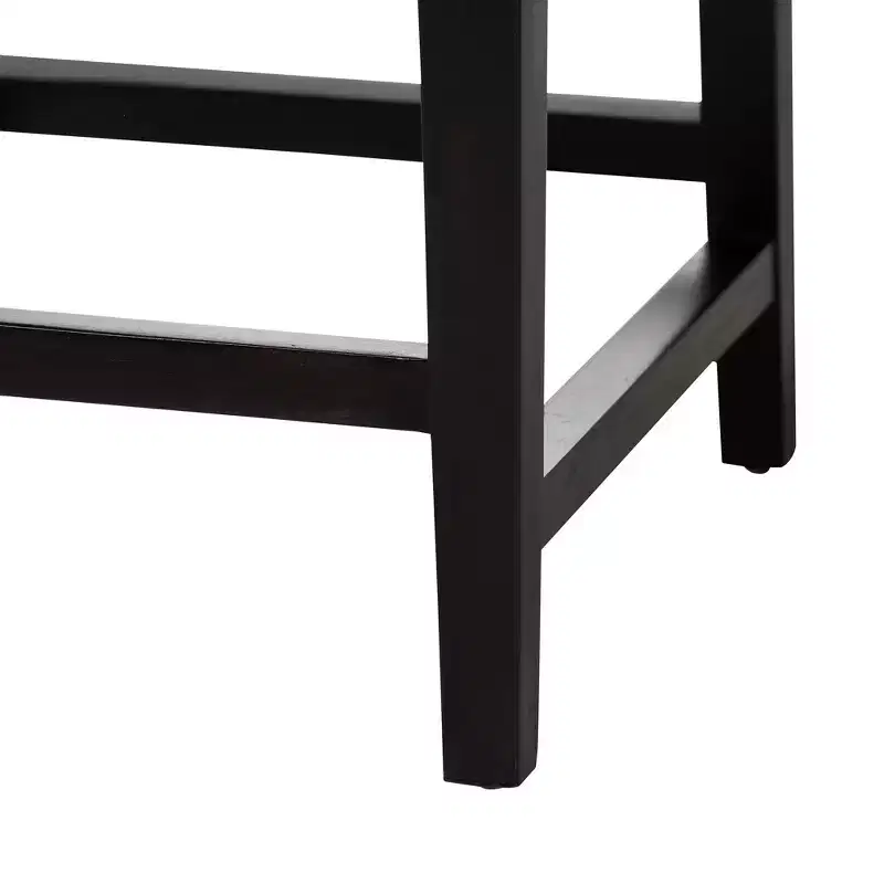 Dark Brown Bohemian Armless Dining Chair - Seats 1