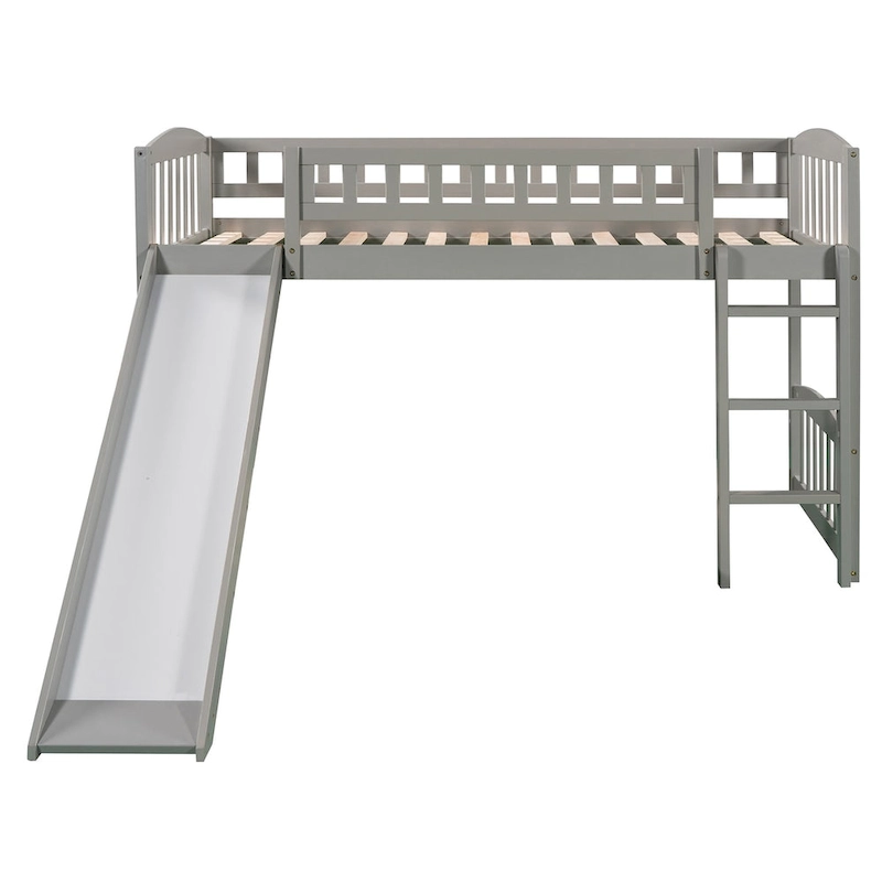 Loft Bed with Slide and Ladder