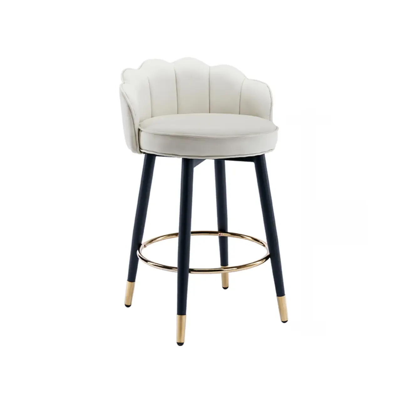 360¡ã Swivel Leather Bar Stool Counter Height