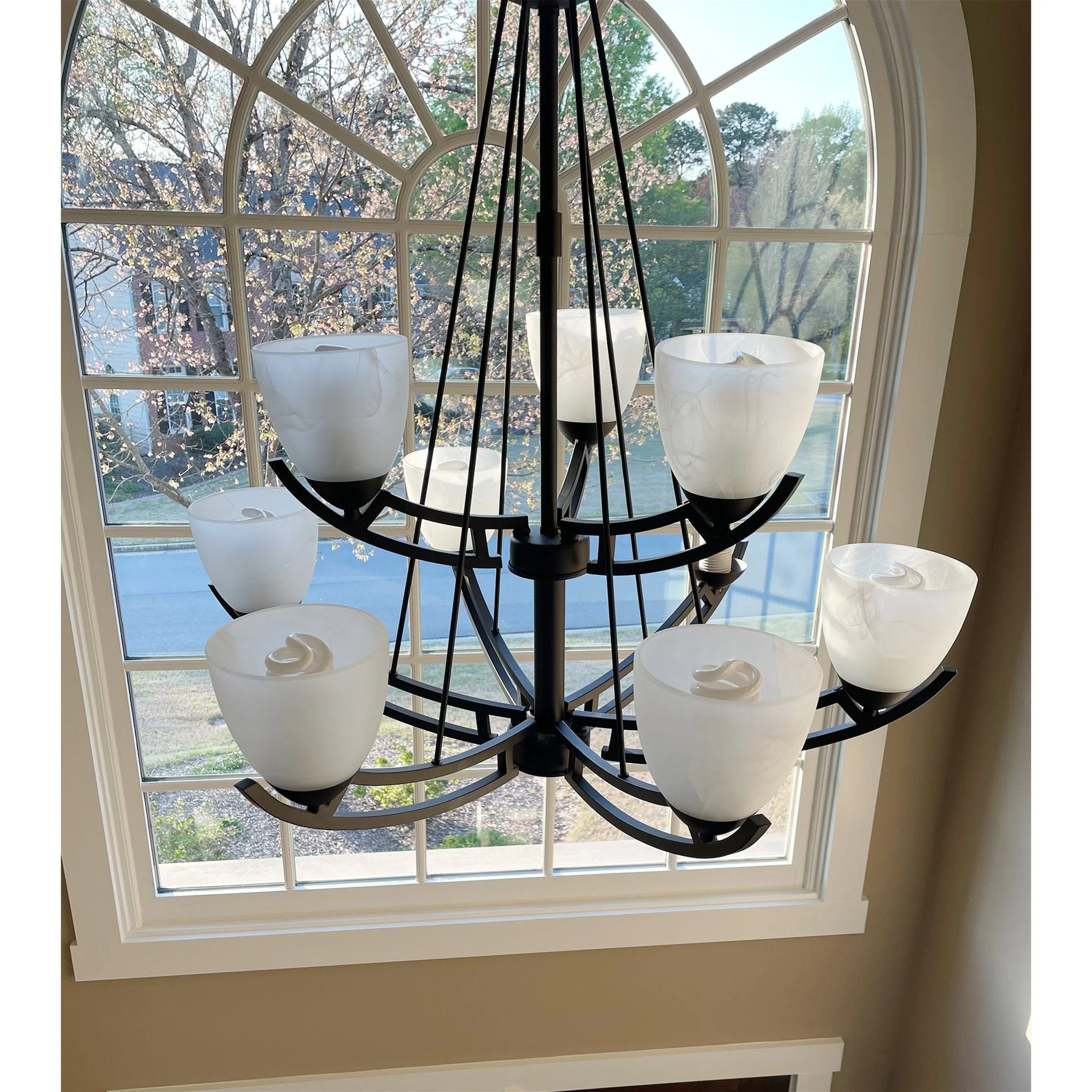 Weston 5 Alabaster Glass Shades / Replacement Glass, 3-Pack