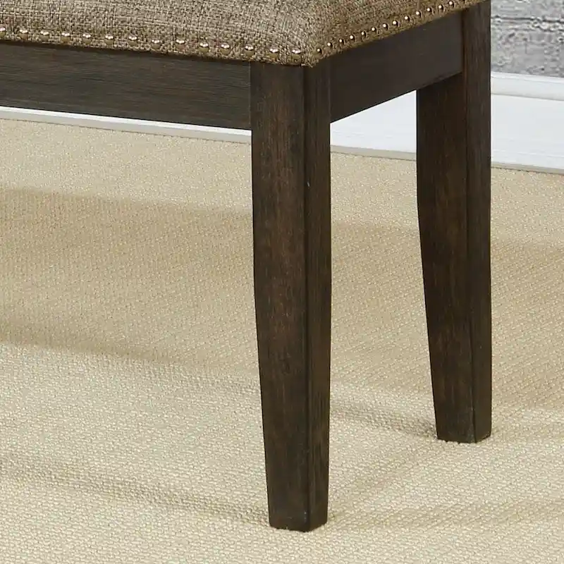 The Gray Barn Ruddy Road Farmhouse 63-inch Rectangle Espresso Dining Bench