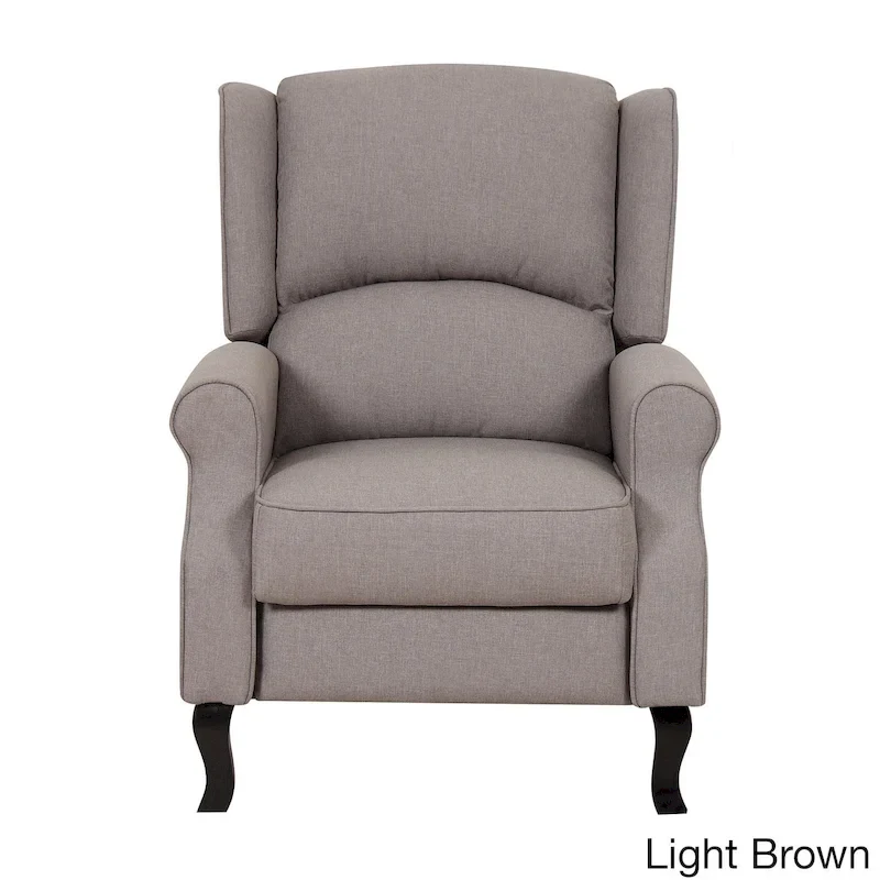 Modern Wingback Linen Fabric Accent Recliner Chair