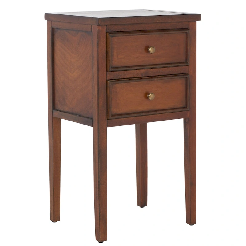 SAFAVIEH Minda 2-Drawer Accent End Table Nightstand (Fully Assembled) - 16.9 x 14.2 x 29.7 - 17Wx15Dx30H