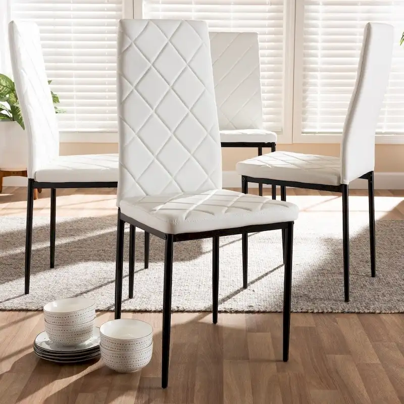 Modern Faux Leather Dining Chair 4-Piece Set