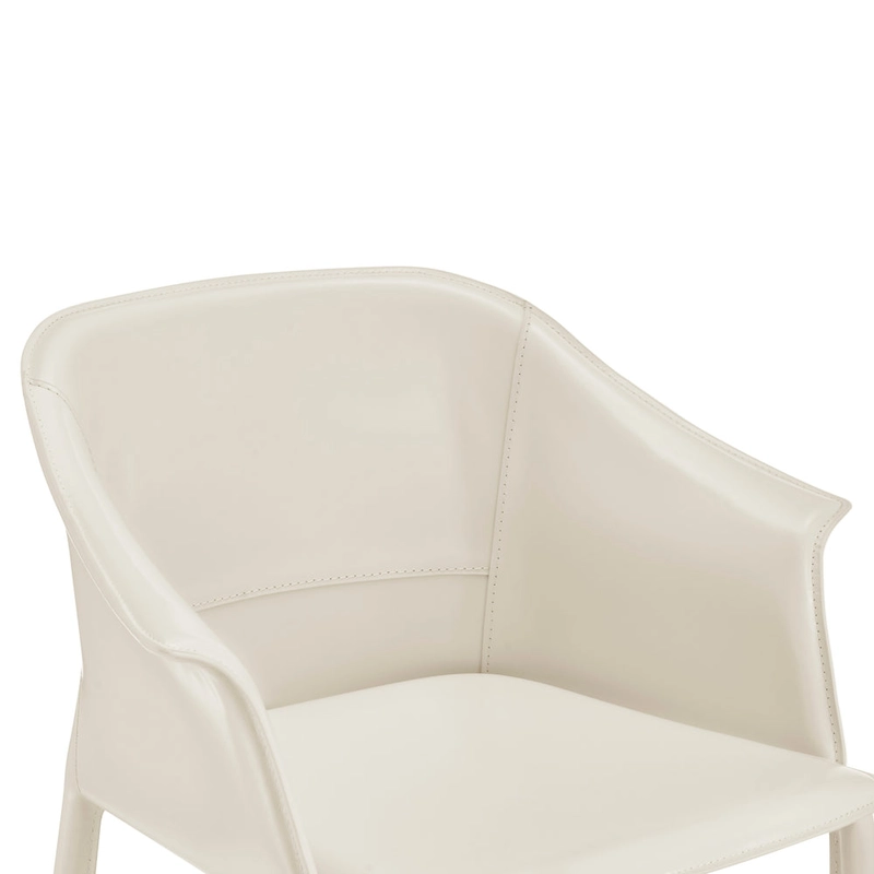 Callie Recycled Leather Dining Arm Chair