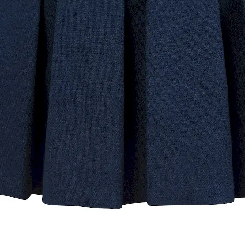 Gracewood Hollow Baruti Tufted Cocktail Ottoman with Pleated Skirt