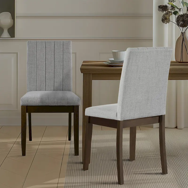 510 Design Everly Upholstered Channel-back Dining Chair Set of 2