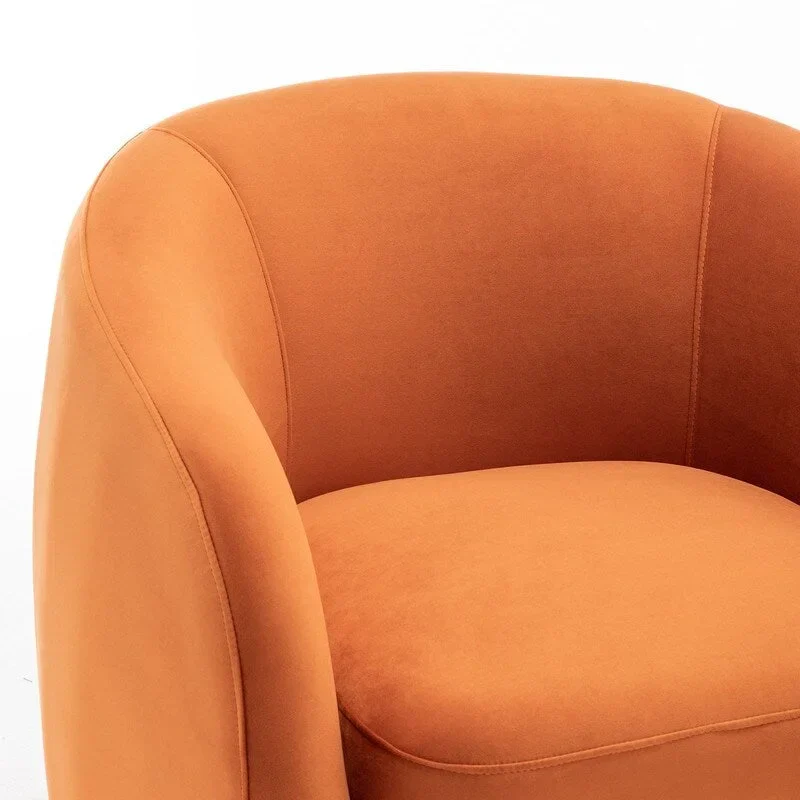 SEYNAR Modern Glam Velvet Upholstered 360 Degree Swivel Accent Armchair Set of 2