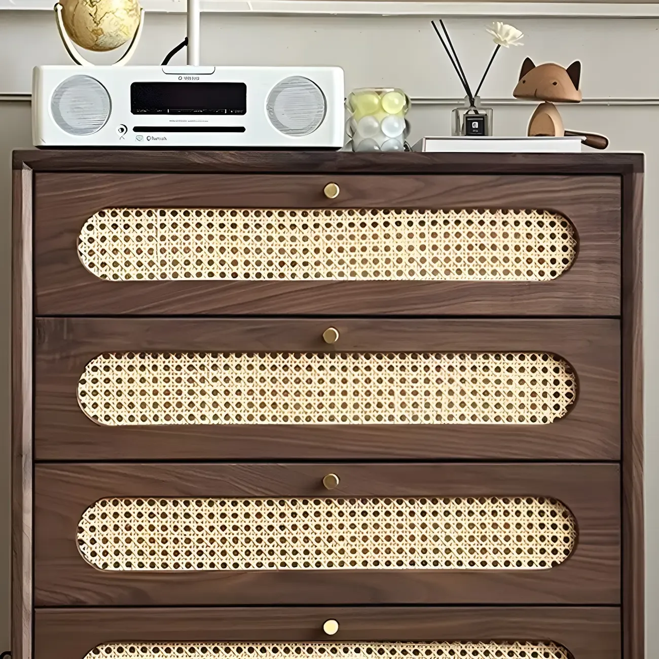 Traditional Dark Brown Wooden Dressers & Chests with Drawers