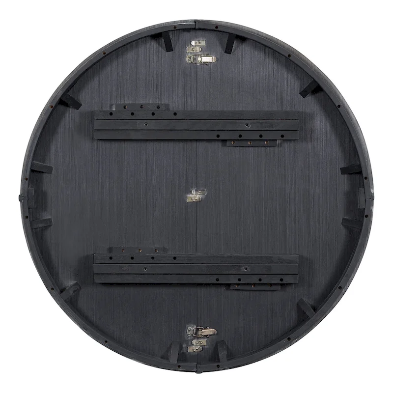 5-Piece Wooden Dining Table Set with Extendable Round Table & 4 Chairs