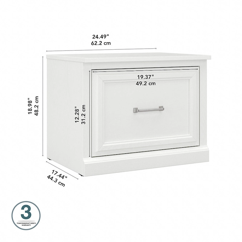 Woodland 24W Small Shoe Bench with Drawer by Bush Furniture