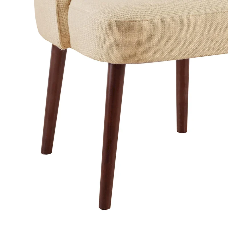 Natural Rounded Back Dining Chair - 22.25w x 24.5d x 34.6h