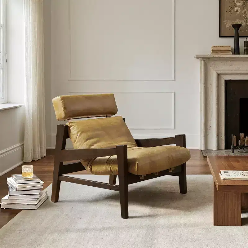 Art Leon Leather Lounge Chair